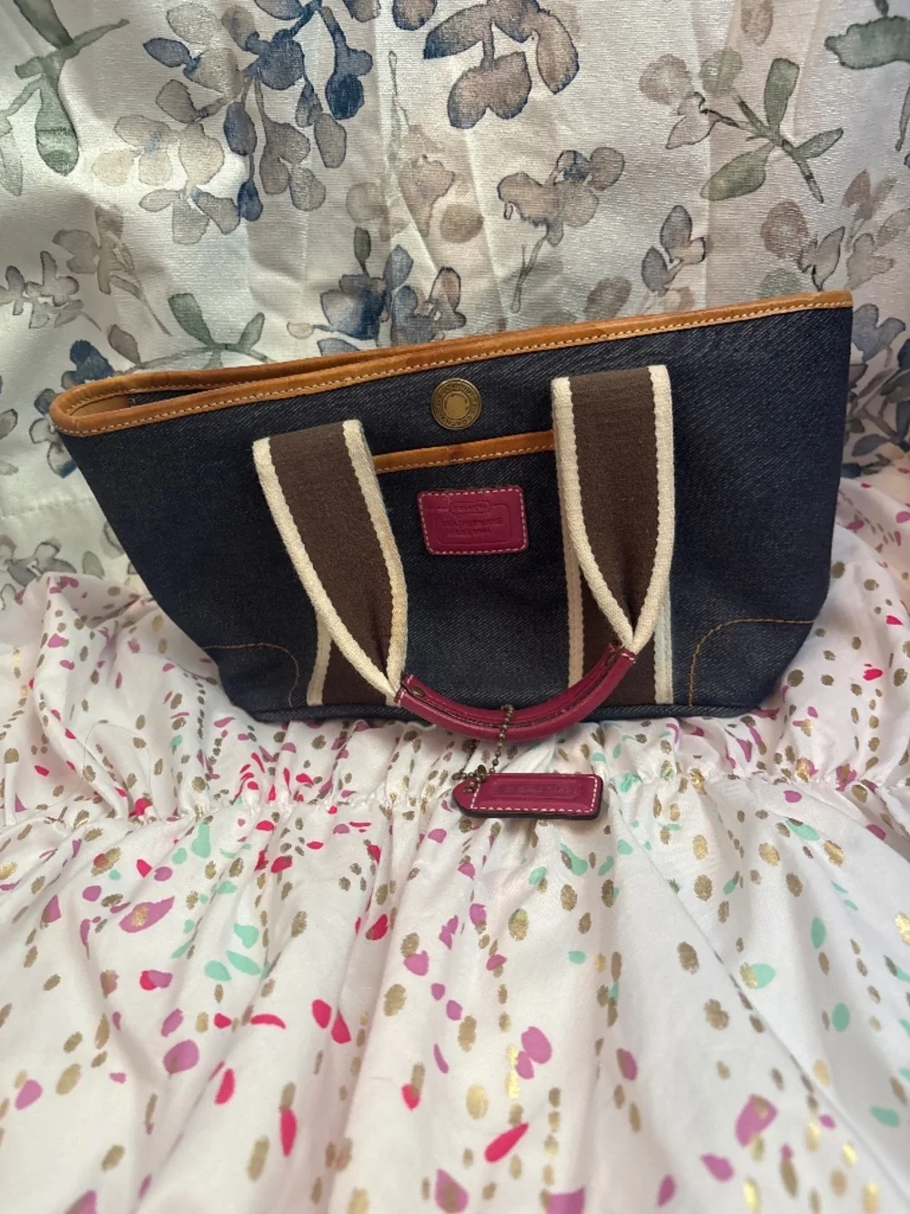 Coach Women’s Denim Mini Tote